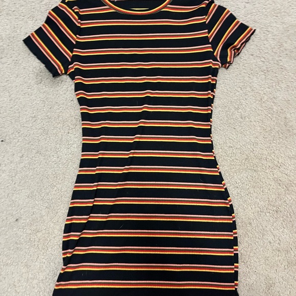 Black Striped Dress - Picture 2 of 2